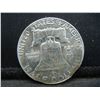 Image 2 : 1956 Franklin Half Dollar CH BU Rim Clip Rare