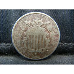 1866 Rays Shield Nickel