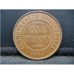 1916 Australian One Penny High grade Scarce
