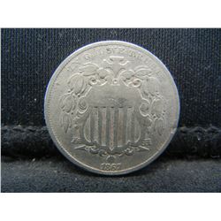 1867 Shield Nickel Nice