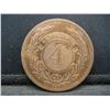Image 2 : 1869 4 Centimos Uruguay High Grade Rare