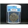Image 1 : 1996 American Silver Eagle ANACS MS68 Key Date Nice Toning