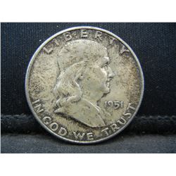1951 S Franklin Half Dollar High Grade Better Date