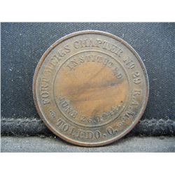 1844 Masonic Penny Toledo Ohio