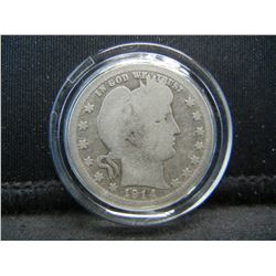 1914 D Barber Quarter