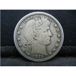 1916 D Barber Quarter Strong Details