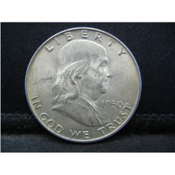 1950 D Franklin half Dollar Bu Better Date