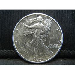 1942 D Walking Liberty Half Dollar Higher Grade