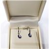 Image 3 : 14K White Gold Tanzanite Dec Birthstone(2ct) Earrings (~weight 0.88g), Appraised Retail $1700 (Estim