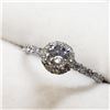 Image 1 : 14K White Gold Diamond (0.40Ct,I2,G)+0.30Ct Ring (~Size 6) (~weight 2.07g), Made in Canada, Appraise