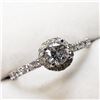 Image 2 : 14K White Gold Diamond (0.40Ct,I2,G)+0.30Ct Ring (~Size 6) (~weight 2.07g), Made in Canada, Appraise