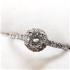 Image 3 : 14K White Gold Diamond (0.40Ct,I2,G)+0.30Ct Ring (~Size 6) (~weight 2.07g), Made in Canada, Appraise