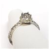 Image 4 : 14K White Gold Diamond (0.40Ct,I2,G)+0.30Ct Ring (~Size 6) (~weight 2.07g), Made in Canada, Appraise