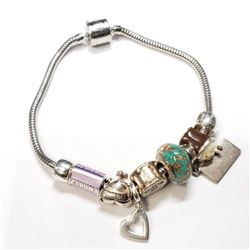 Silver Persona Label 7.5" Bracelet (~weight APPROXIMATELY 25-32g), Suggested Retail Value $500 (Esti