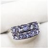 Image 2 : Silver Tanzanite Dec Birthstone(1ct) Ring (~Size 6.5) (~weight 3.47g), Suggested Retail Value $240 (