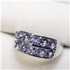 Image 3 : Silver Tanzanite Dec Birthstone(1ct) Ring (~Size 6.5) (~weight 3.47g), Suggested Retail Value $240 (