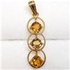 Image 1 : 18K Yellow Gold Yellow Sapphire(1.6ct) Pendant (~weight 1.14g), Made in Canada, Appraised Retail $26