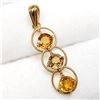Image 2 : 18K Yellow Gold Yellow Sapphire(1.6ct) Pendant (~weight 1.14g), Made in Canada, Appraised Retail $26