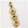 Image 4 : 18K Yellow Gold Yellow Sapphire(1.6ct) Pendant (~weight 1.14g), Made in Canada, Appraised Retail $26