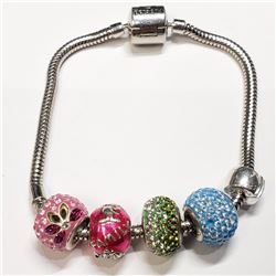 Silver Persona Label 7.5" Bracelet (~weight APPROXIMATELY 25-32g), Suggested Retail Value $500 (Esti