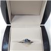 Image 6 : 10K White Gold Ceylon Sapphire(1.06ct) Diamond (0.65Ct,Si2-I1,H-I) Ring (~Size 6) (~weight 2.64g), M