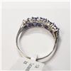 Image 5 : 10K White Gold Tanzanite Dec Birthstone(2ct) Ring (~Size 6) (~weight 1.64g), Made in Canada, Apprais