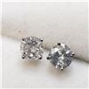 Image 3 : 14K White Gold Diamond (0.70Ct,I2-I3,G-H) Earrings (~weight 0.67g), Made in Canada, Appraised Retail