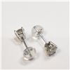Image 4 : 14K White Gold Diamond (0.70Ct,I2-I3,G-H) Earrings (~weight 0.67g), Made in Canada, Appraised Retail