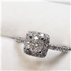 Image 4 : 14K White Gold Diamond (0.70Ct,I1,I)+0.40Ct Ring (~Size 6) (~weight 3.62g), Made in Canada, Appraise
