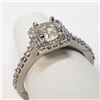 Image 6 : 14K White Gold Diamond (0.70Ct,I1,I)+0.40Ct Ring (~Size 6) (~weight 3.62g), Made in Canada, Appraise