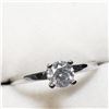 Image 2 : 14K White Gold Diamond (0.40Ct,I2,G) Ring (~Size 6) (~weight 2.04g), Made in Canada, Appraised Retai