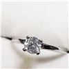 Image 3 : 14K White Gold Diamond (0.40Ct,I2,G) Ring (~Size 6) (~weight 2.04g), Made in Canada, Appraised Retai