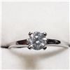 Image 4 : 14K White Gold Diamond (0.40Ct,I2,G) Ring (~Size 6) (~weight 2.04g), Made in Canada, Appraised Retai