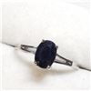 Image 2 : 10K White Gold Black Diamond(0.9ct) Ring (~Size 6) (~weight 1.54g), Made in Canada, Appraised Retail