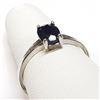 Image 4 : 10K White Gold Black Diamond(0.9ct) Ring (~Size 6) (~weight 1.54g), Made in Canada, Appraised Retail