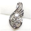 Image 2 : 14K White Gold Diamond (0.74Ct,Si1,H-I) Pendant (~weight 1.9g), Made in Canada, Appraised Retail $43