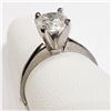 Image 1 : 14K White Gold Diamond (1.10Ct,I2,G) Ring (~Size 5.75) (~weight 2.4g), Made in Canada, Appraised Ret