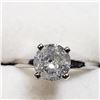 Image 2 : 14K White Gold Diamond (1.10Ct,I2,G) Ring (~Size 5.75) (~weight 2.4g), Made in Canada, Appraised Ret
