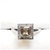 Image 1 : 14K White Gold Amazing Rare Color Changing Sultanite (Turkish Diaspore)(1.15ct) Diamond(0.1ct) Ring 