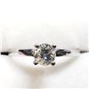 Image 2 : 14K White Gold Diamond (0.45Ct, Si2,H) Ring (~Size 6) (~weight 2.07g), Made in Canada, Appraised Ret