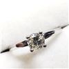Image 3 : 14K White Gold Diamond (0.45Ct, Si2,H) Ring (~Size 6) (~weight 2.07g), Made in Canada, Appraised Ret