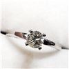 Image 4 : 14K White Gold Diamond (0.45Ct, Si2,H) Ring (~Size 6) (~weight 2.07g), Made in Canada, Appraised Ret