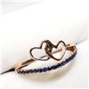 Image 2 : 14K Rose Gold Blue Sapphire(0.3ct) Ring (~Size 7) (~weight 2.3g), Made in Canada, Appraised Retail $