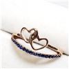 Image 3 : 14K Rose Gold Blue Sapphire(0.3ct) Ring (~Size 7) (~weight 2.3g), Made in Canada, Appraised Retail $