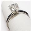 Image 1 : 14K White Gold Diamond (1.52Ct,I3,H) Ring (~Size 6.5) (~weight 2.74g), Made in Canada, Appraised Ret