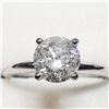 Image 4 : 14K White Gold Diamond (1.52Ct,I3,H) Ring (~Size 6.5) (~weight 2.74g), Made in Canada, Appraised Ret
