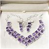 Image 5 : Silver Natural Amethyst Rodium Plated (75ct) M (~weight 86g), Appraised Retail $3545 (Estimated Sell