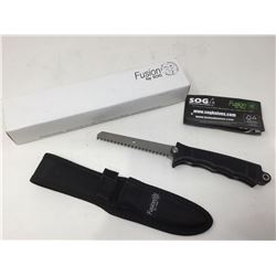 NEW Fusion by SOG Revolver Hunter Knife