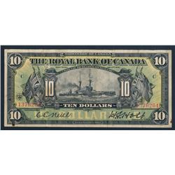 Royal Bank of Canada 1913 $10