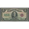 Image 2 : Dominion of Canada DC-25iT 1923 $1 Test Note Certified PMG Very Fine 25